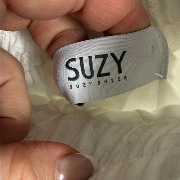 Suzy Shier White Eyelet Tiered Maxi Skirt XS NWOT - Picture 5 of 7